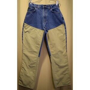 Cabelas 28x30 Brush Pants Youth Size 18 Work Pants Double Knee Panel Small Adult